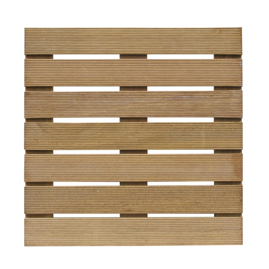Dalle en bois exotique L. 50 x l. 50 cm
