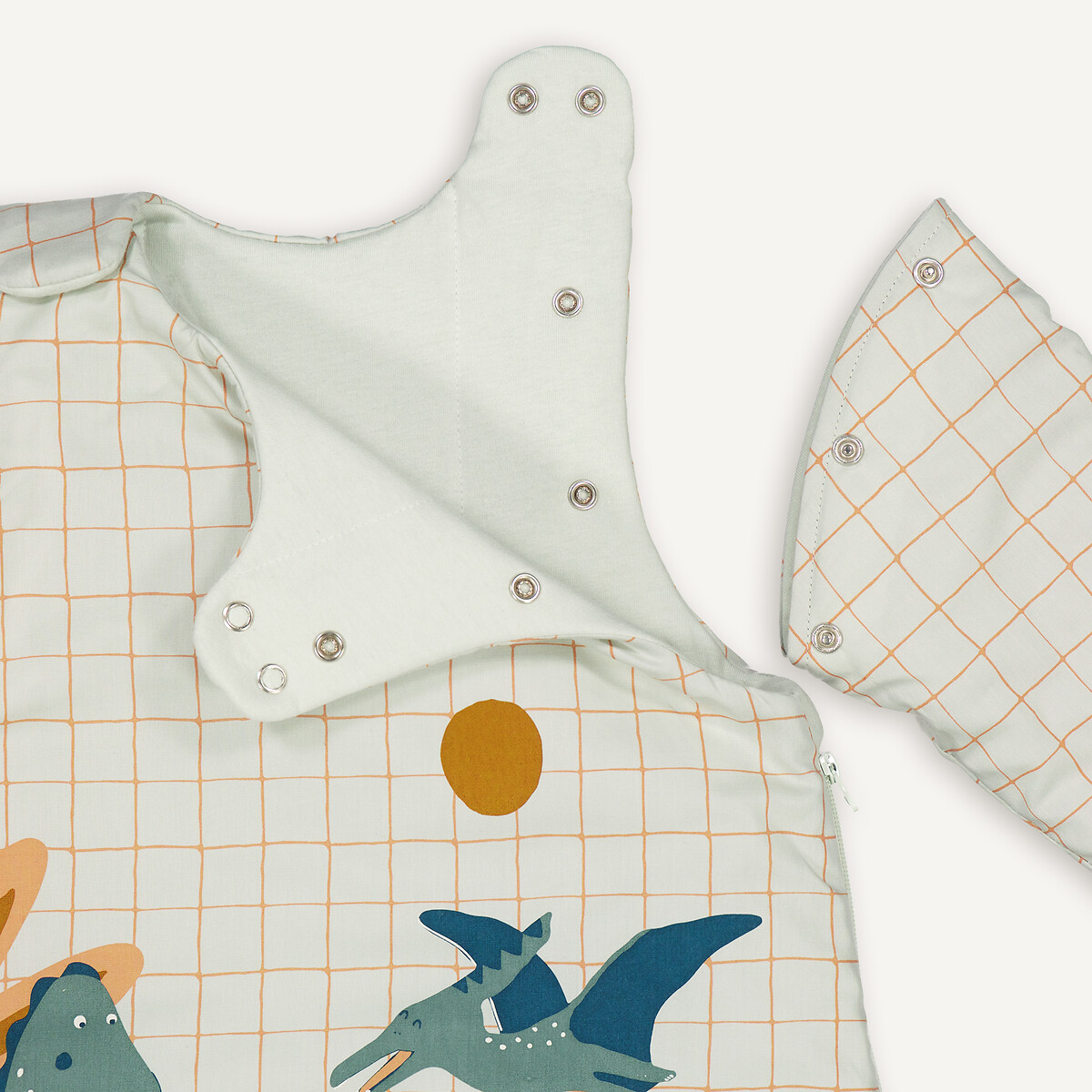 LA REDOUTE INTERIEURS<br>Saco de dormir de inverno feito de algodão parcal, Little Dino