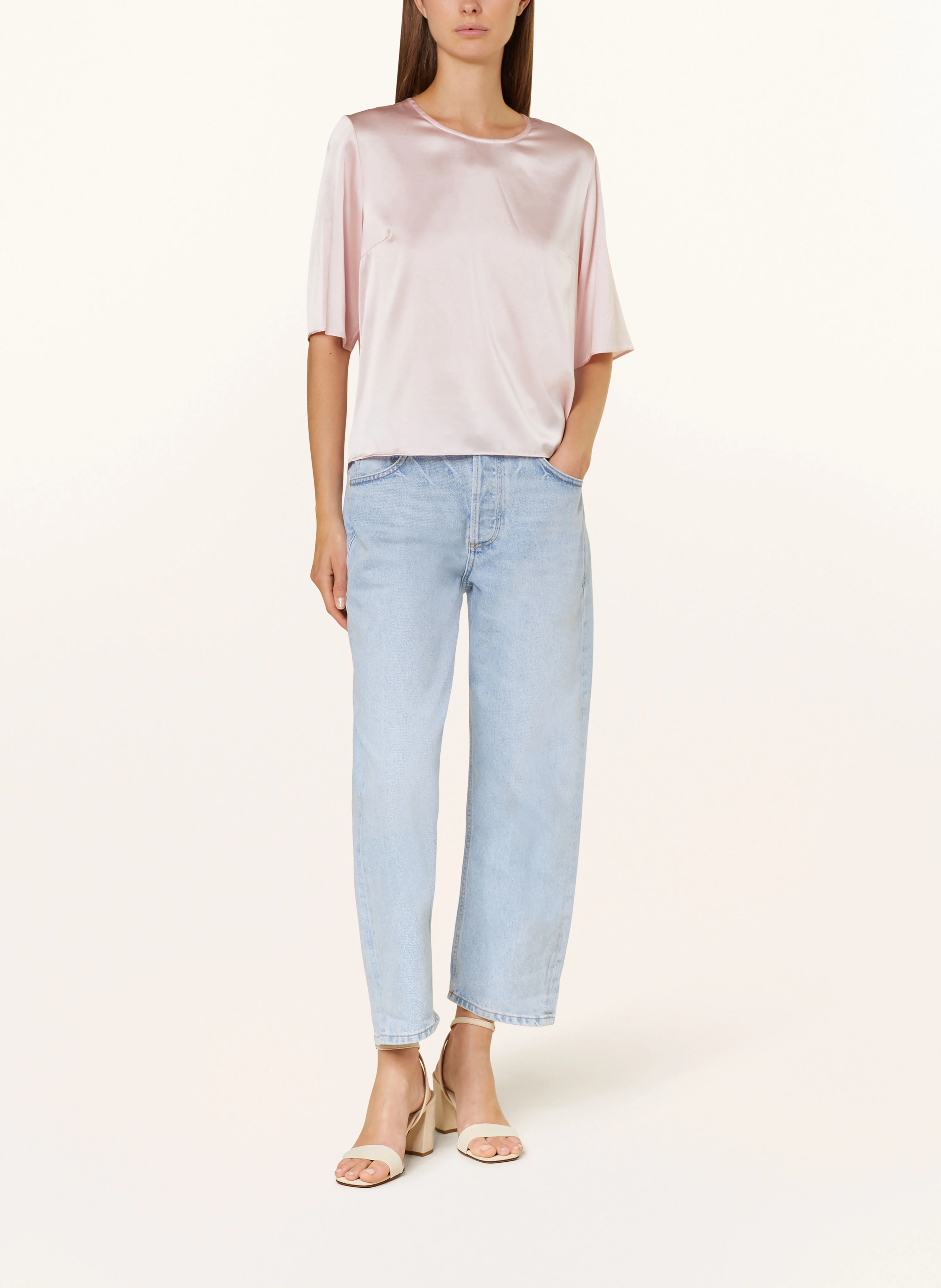 Princess GOES HOLLYWOOD Cropped-Blusenshirt aus Seide