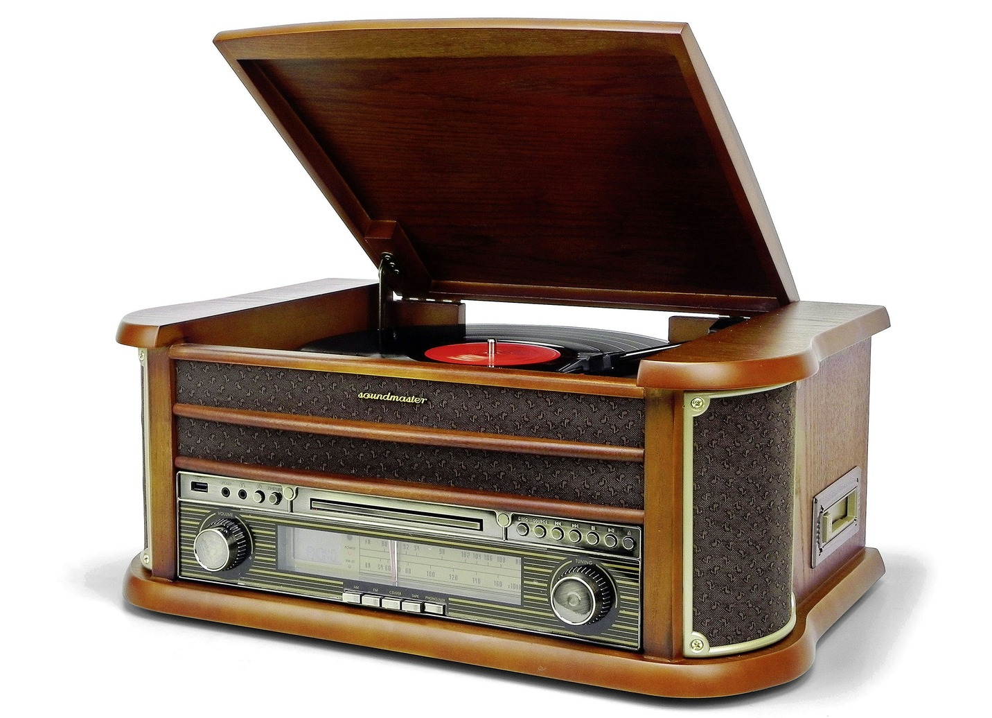Nostalgie-Stereoanlage mit MP3-Direktaufnahmefunktion