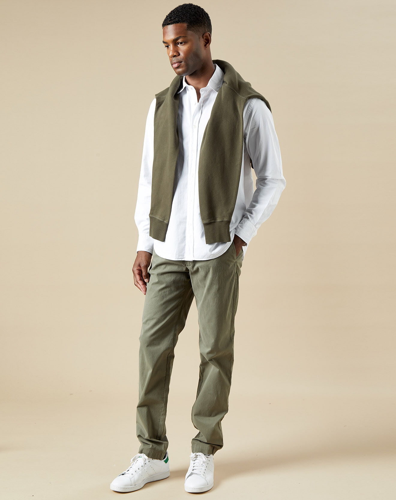 Hartford Chemise regular Paul Pat blanche