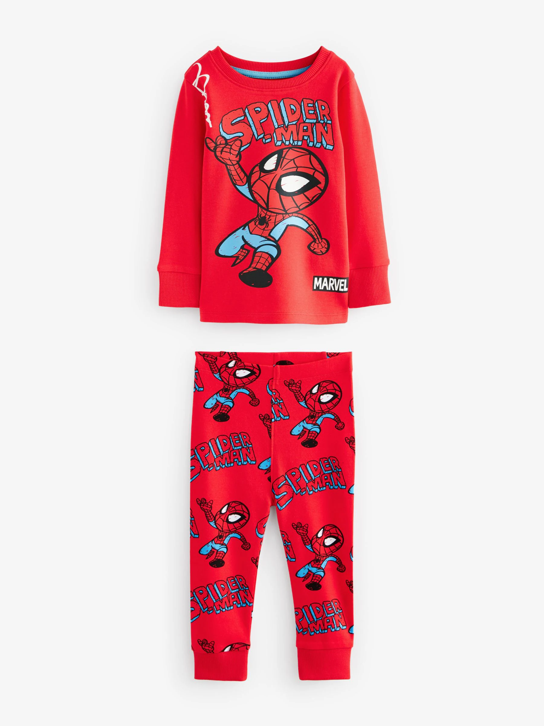 Marvel Rood/groen/blauw - Verpakking van 3 knusse pyjama's (9 mnd-8 jr)