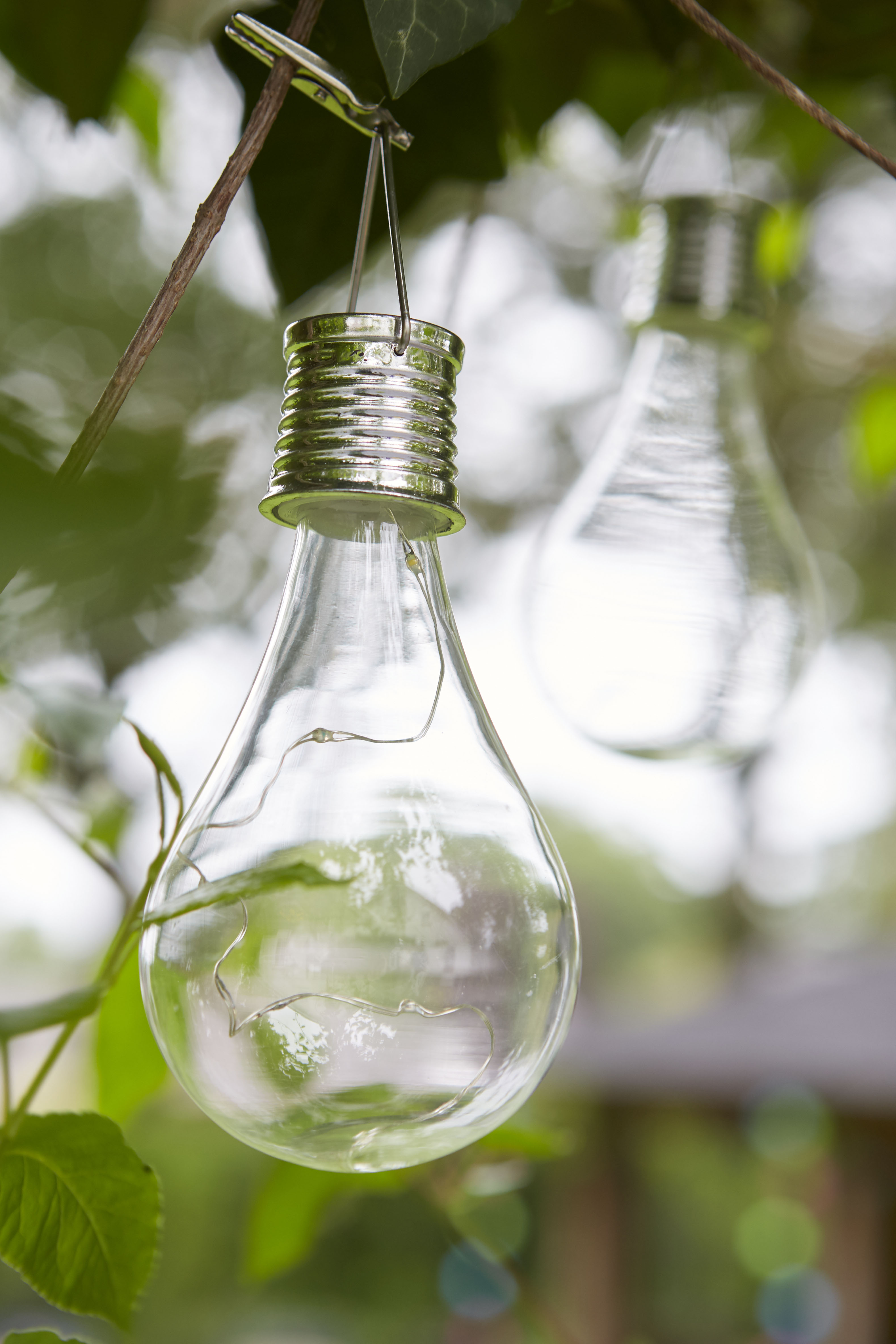 Luxform glazen bol solar tuinlamp - 4 stuks