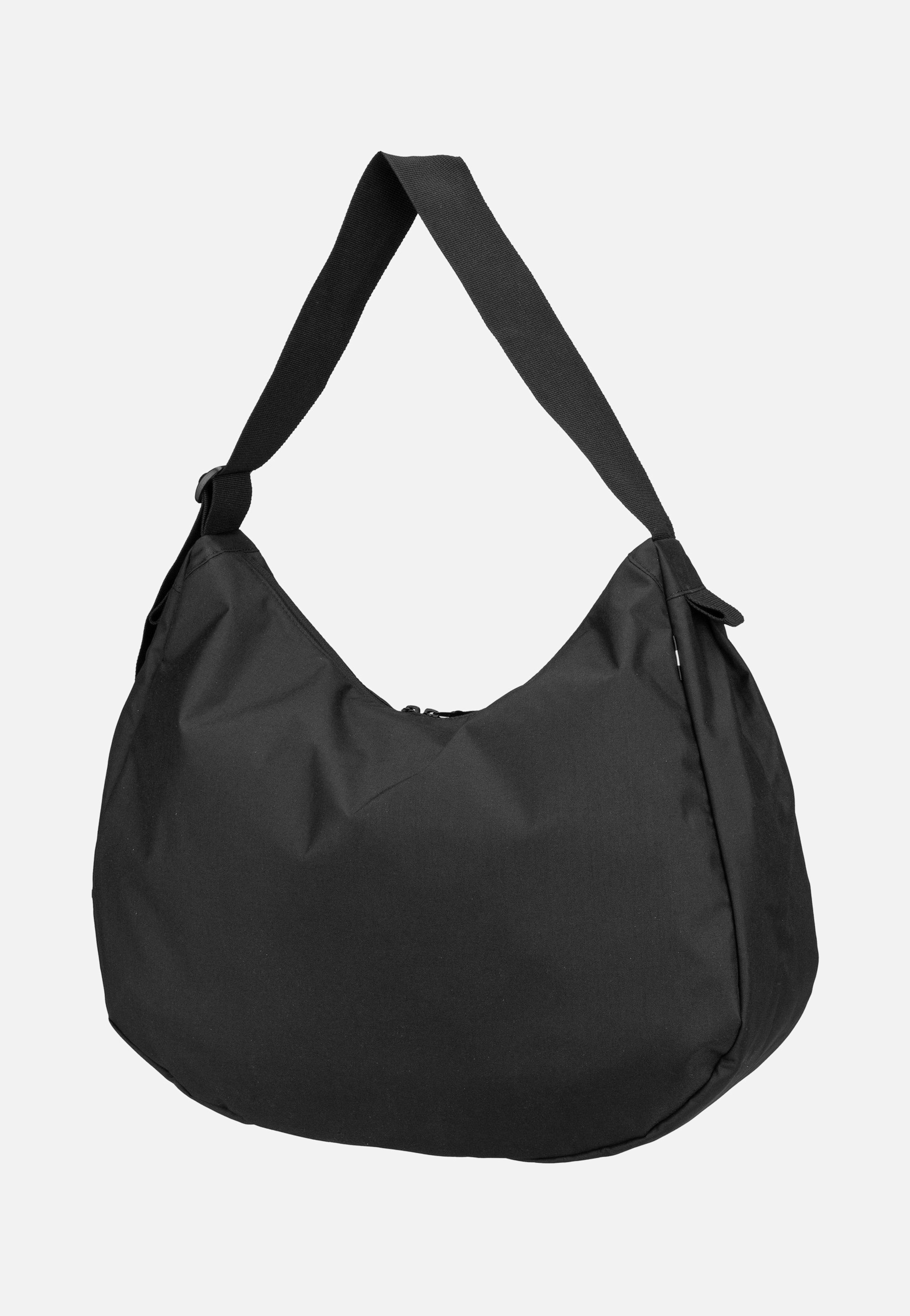 Curved Bag Monochrome Black - Hobo Bag