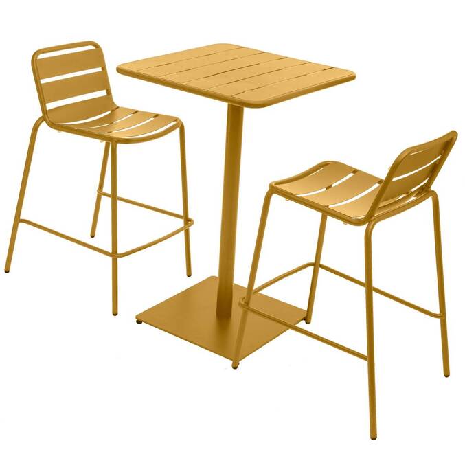 Table haute de jardin PHUKET Ocre