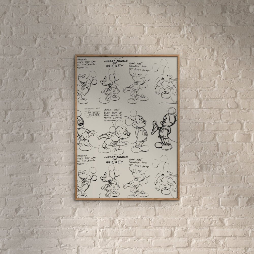 Køb Poster & Frame Disney - Latest Models Of Mickey