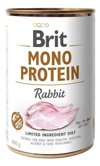 Brit Mono Protein vådfoder m. kanin - 400 g.