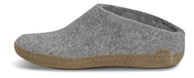 Glerups Tøffel med Skindsål Grå