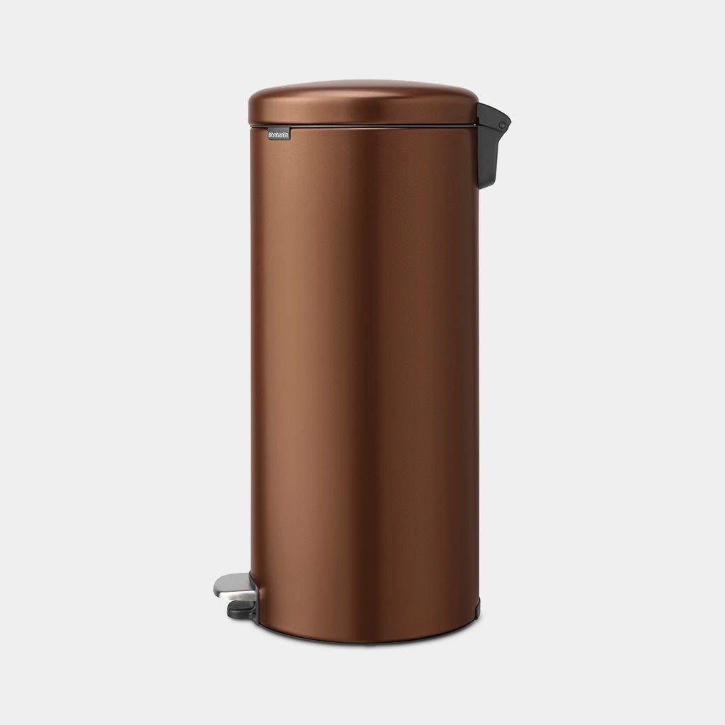 NewIcon Pedaalemmer, 30 liter, kunststof binnenemmer - Warm Bronze