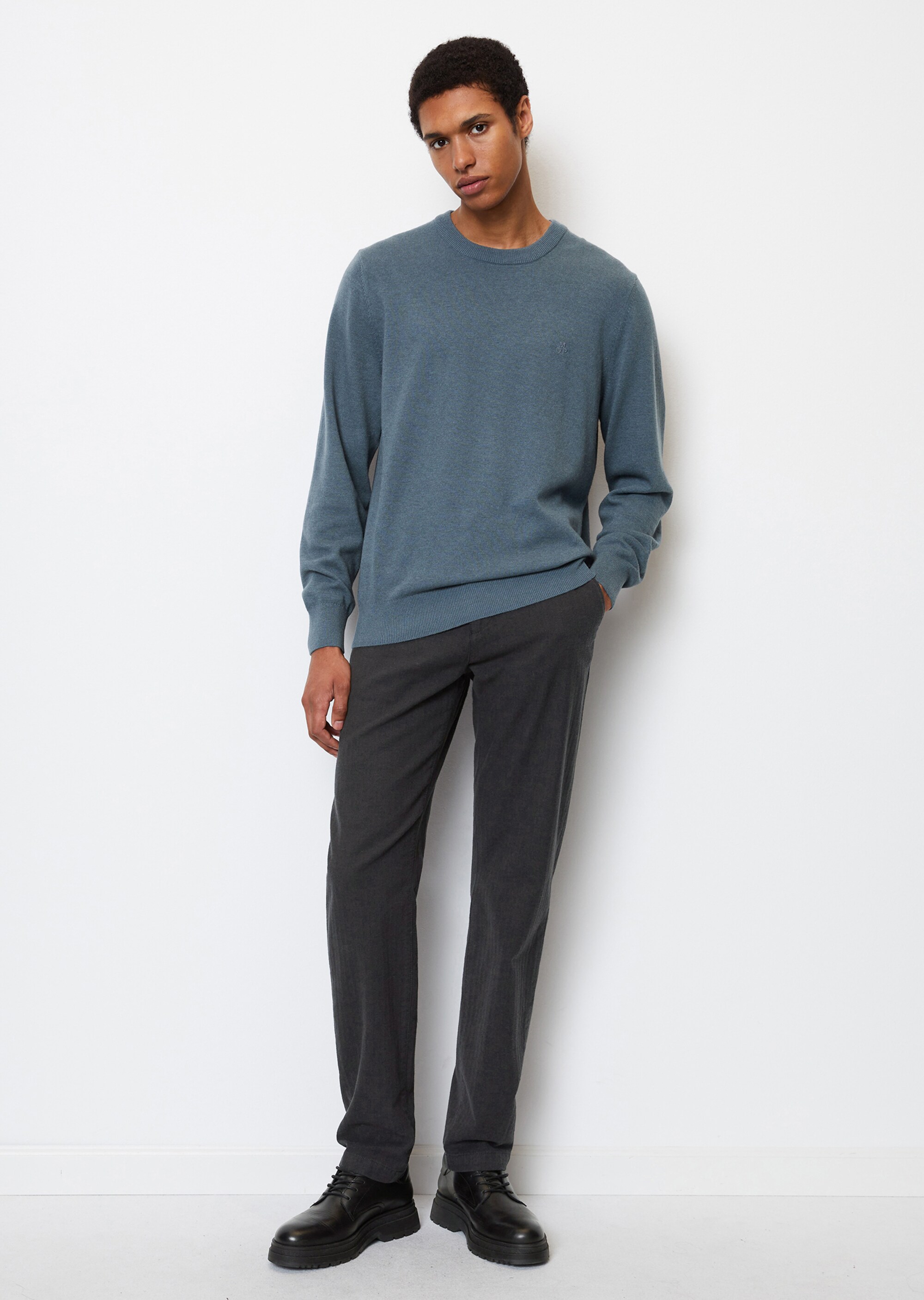 Pullover regular aus softem Bauwolle-Schurwolle-Mix