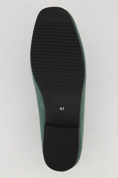 Leder-Loafer, Flechtriemen, Wechselfußbett, Weite H