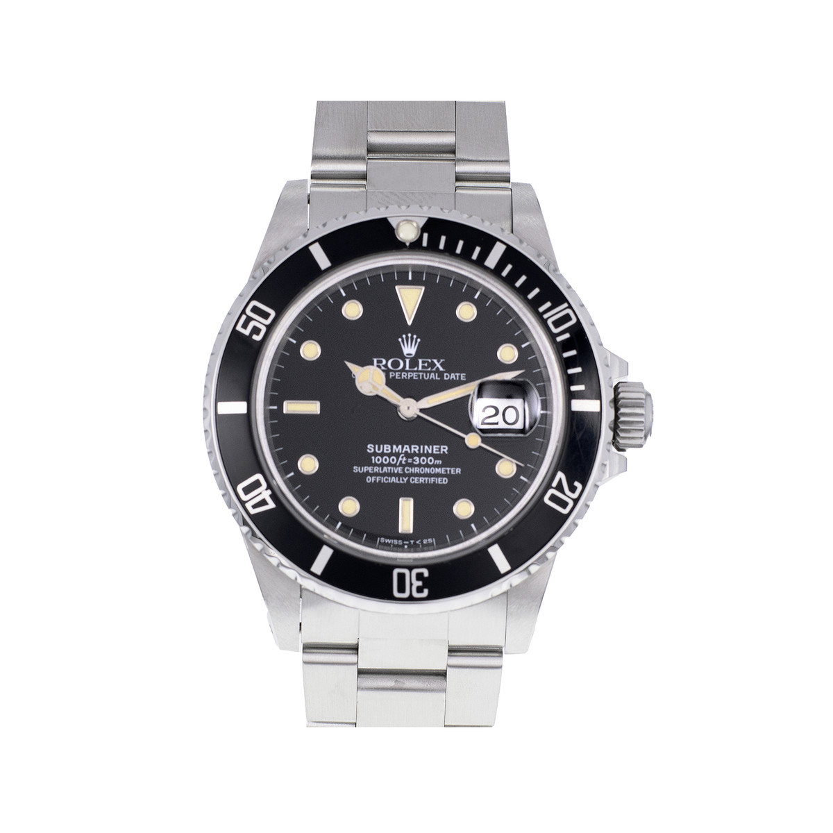 Montre d'occasion ROLEX, modèle submariner date, acier homme