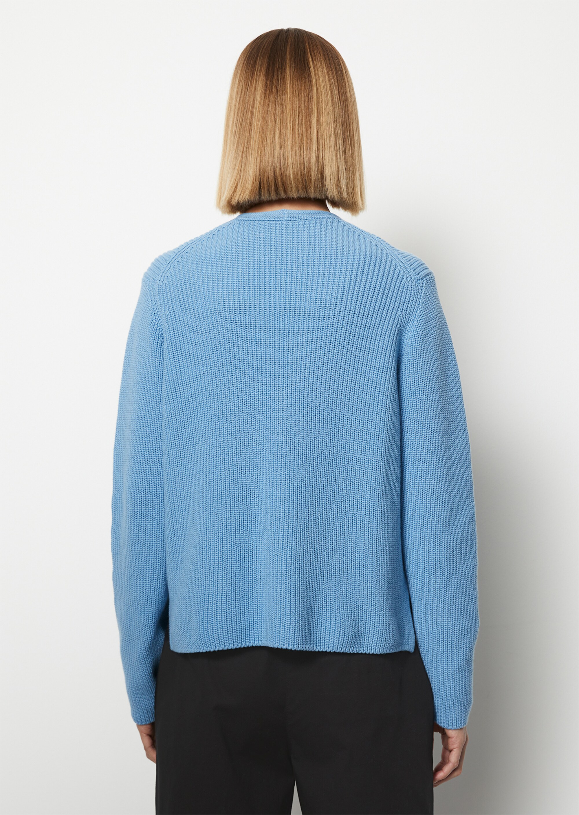 V-Neck-Cardigan relaxedaus Heavy-Weight-Organic-Cotton