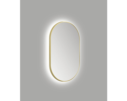 LED badkamerspiegel brons ovaal 60 x 100 cm IP 24