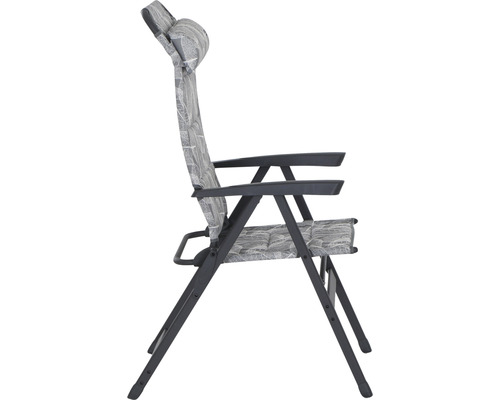 Siena Garden RPET kampeerstoel, 67,5 x 61 x 121 cm, antraciet