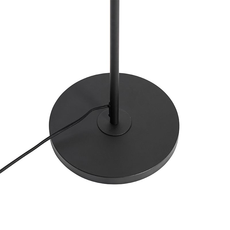 Industriële vloerlamp zwart 2-lichts - Emado