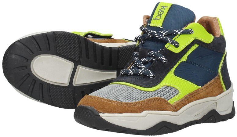 Keq Veterschoenen Hoog cognac