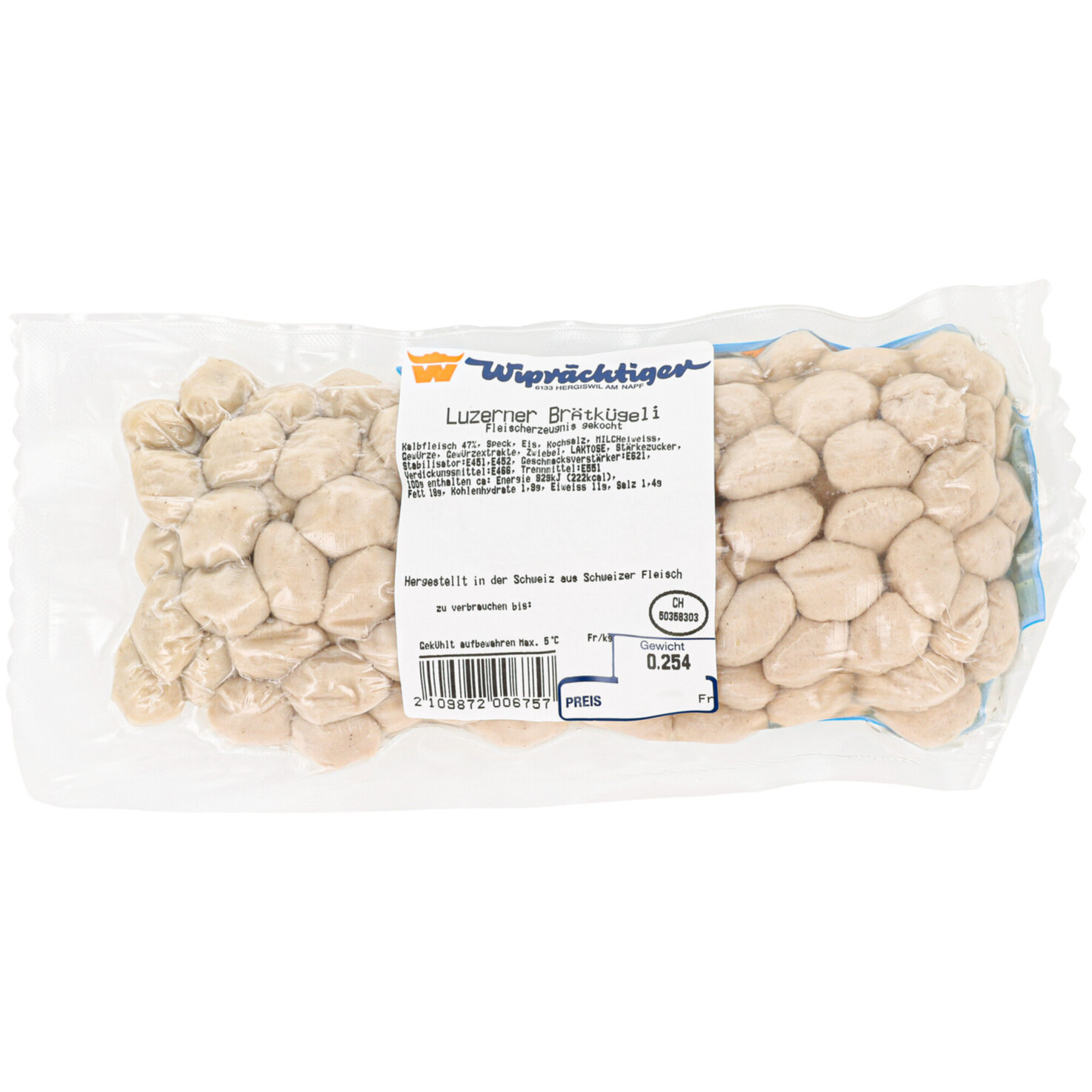 Wiprächtiger Luzerner Brätkügeli ca. 250g