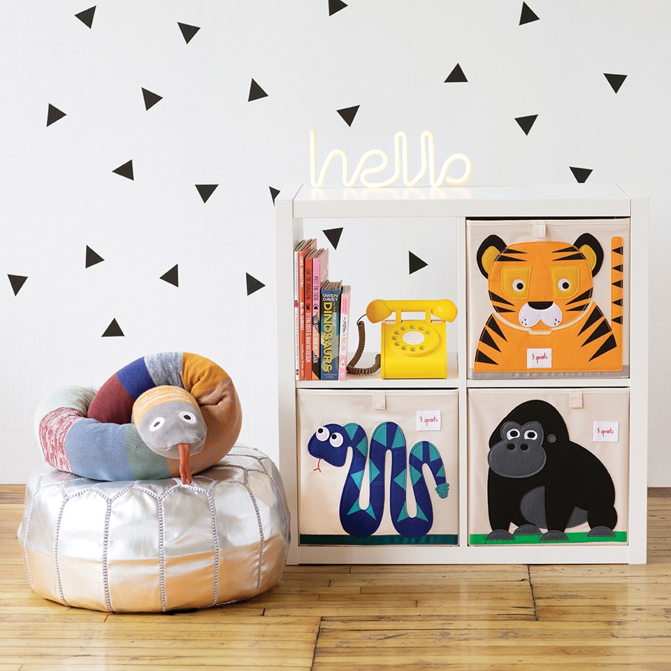 3 Sprouts - Storage Box - Orange Tiger