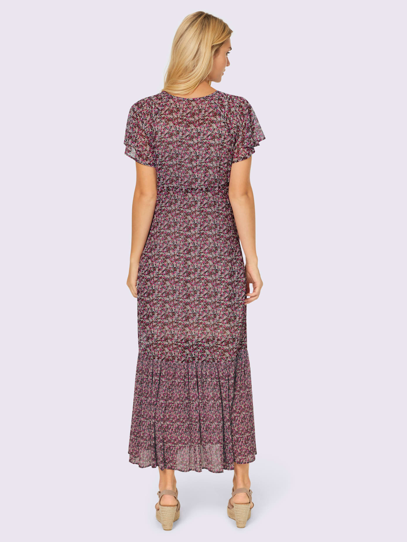 Robe imprimée imprimé floral délicat