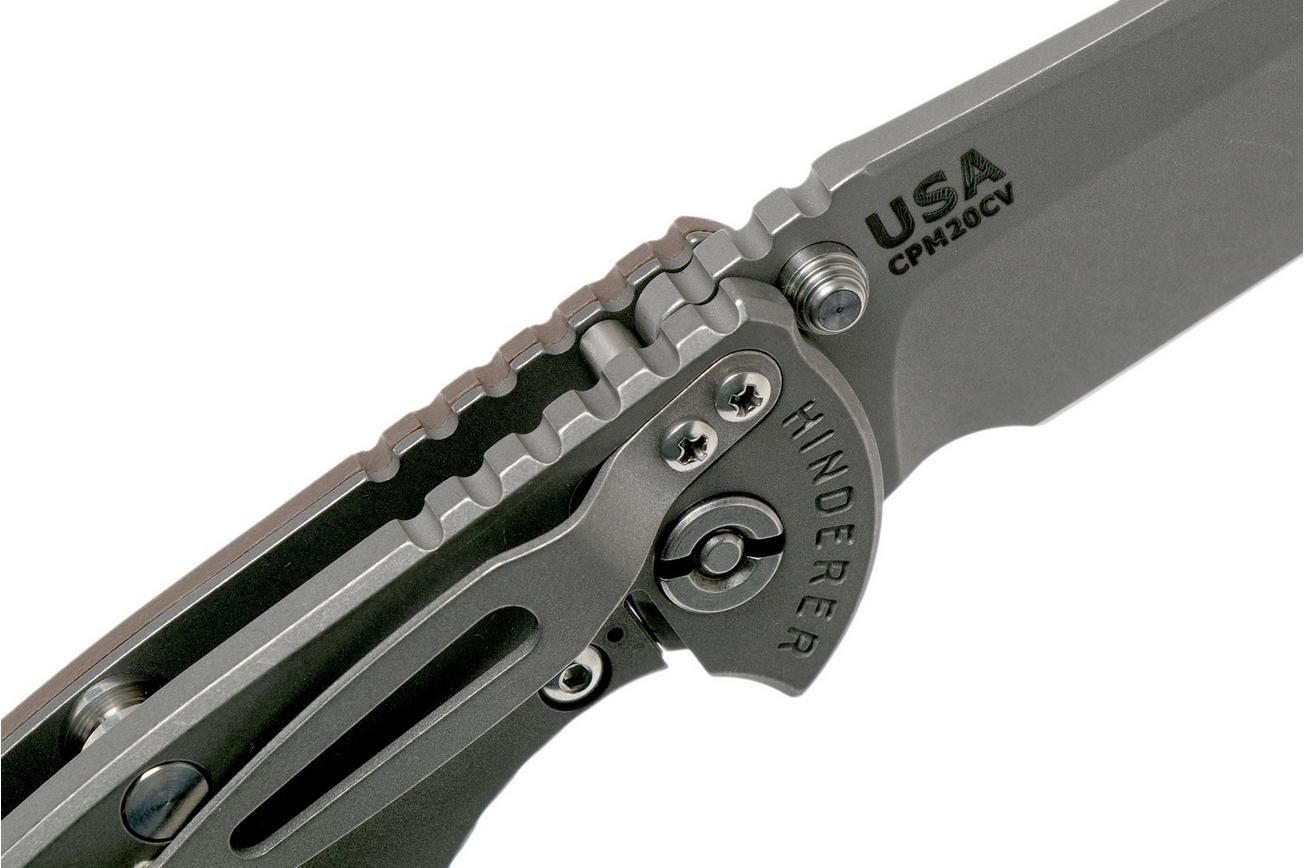 Rick Hinderer XM18 3,5” Non-Flipper Spearpoint Working Finish, Flat Dark Earth G10