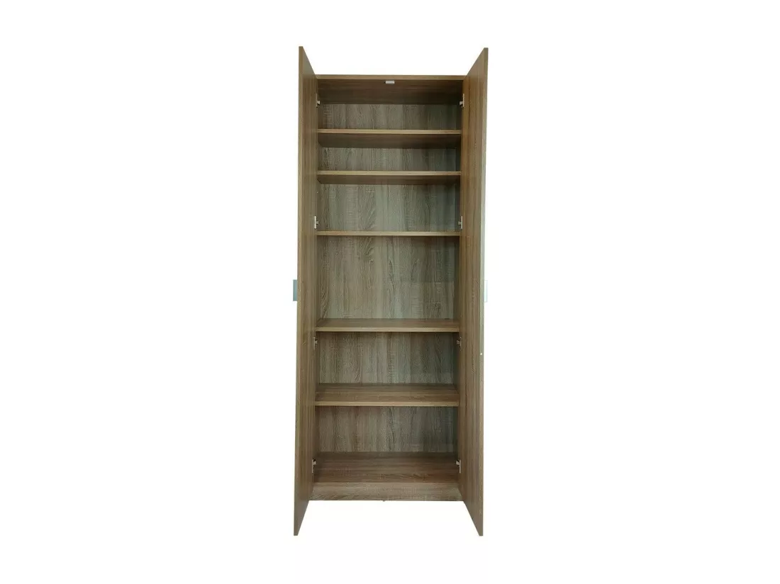 Armoire, collection TOLLY, 2 portes, 75x195 cm, coloris chêne sonoma