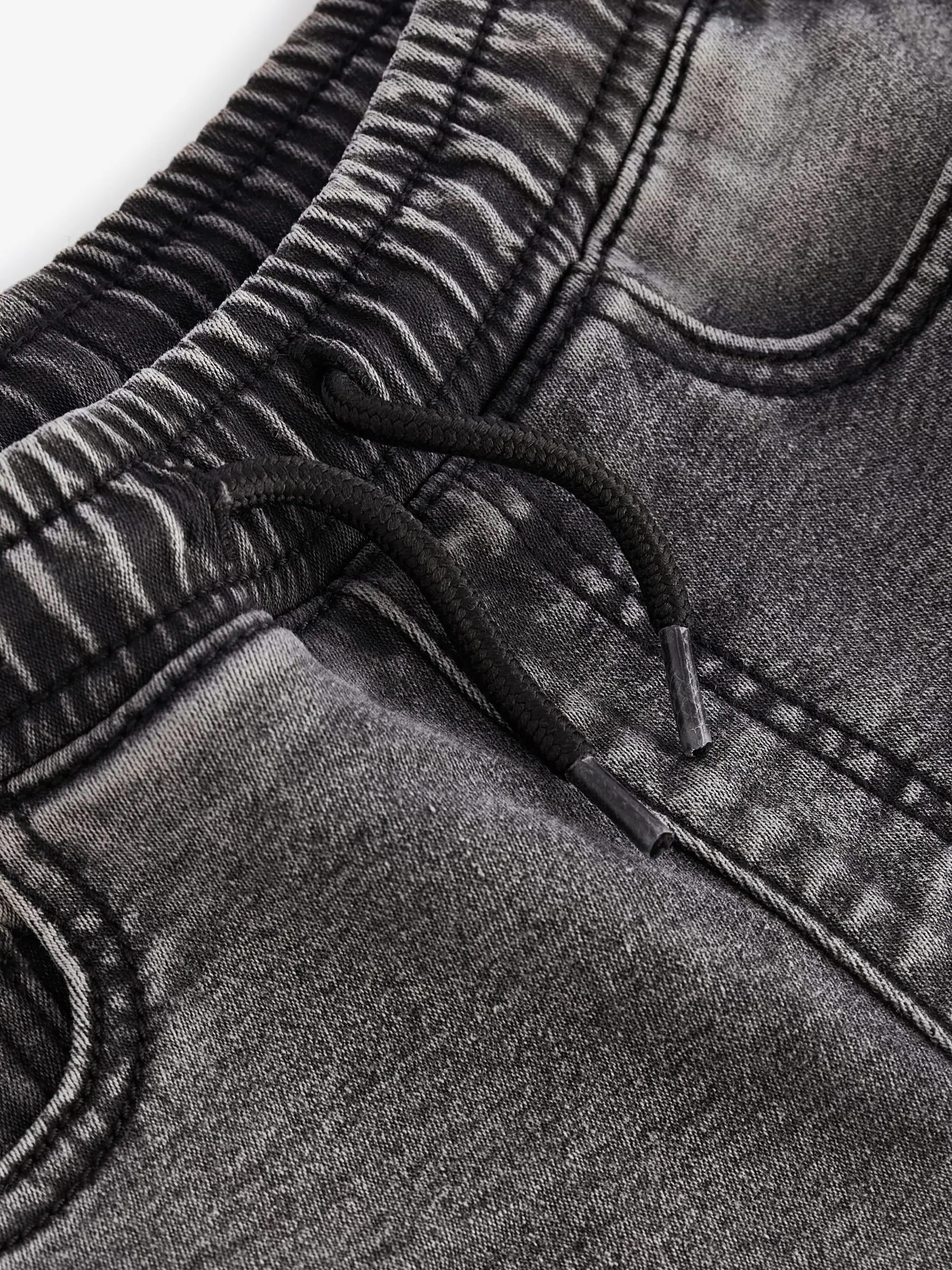 Grijs - Jeans met stretch en elastische taille (3-16 jr)
