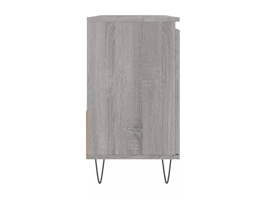Armoire de bain sonoma gris 65x33x60 cm bois d'ingénierie