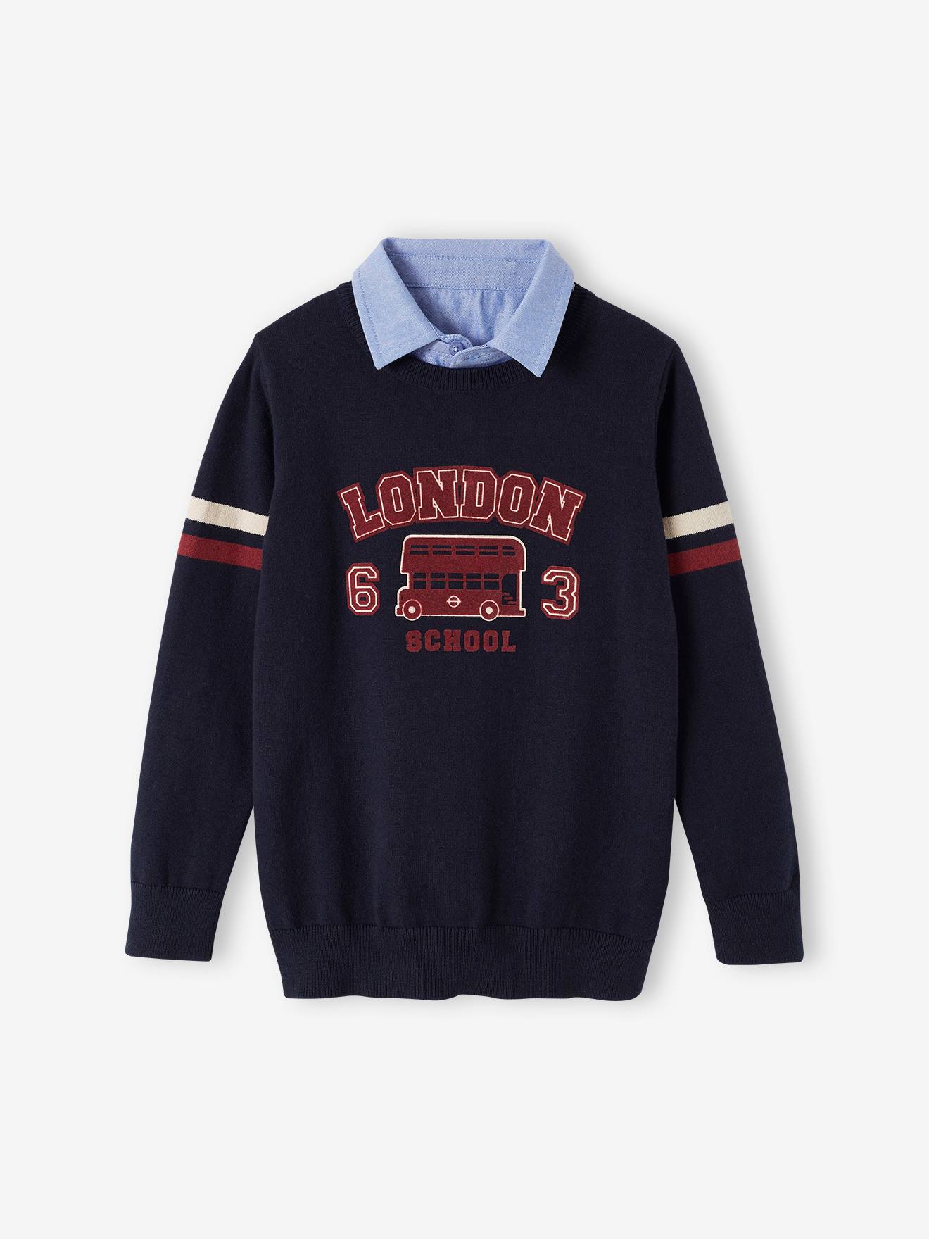 Camisa de gola alta infantil 