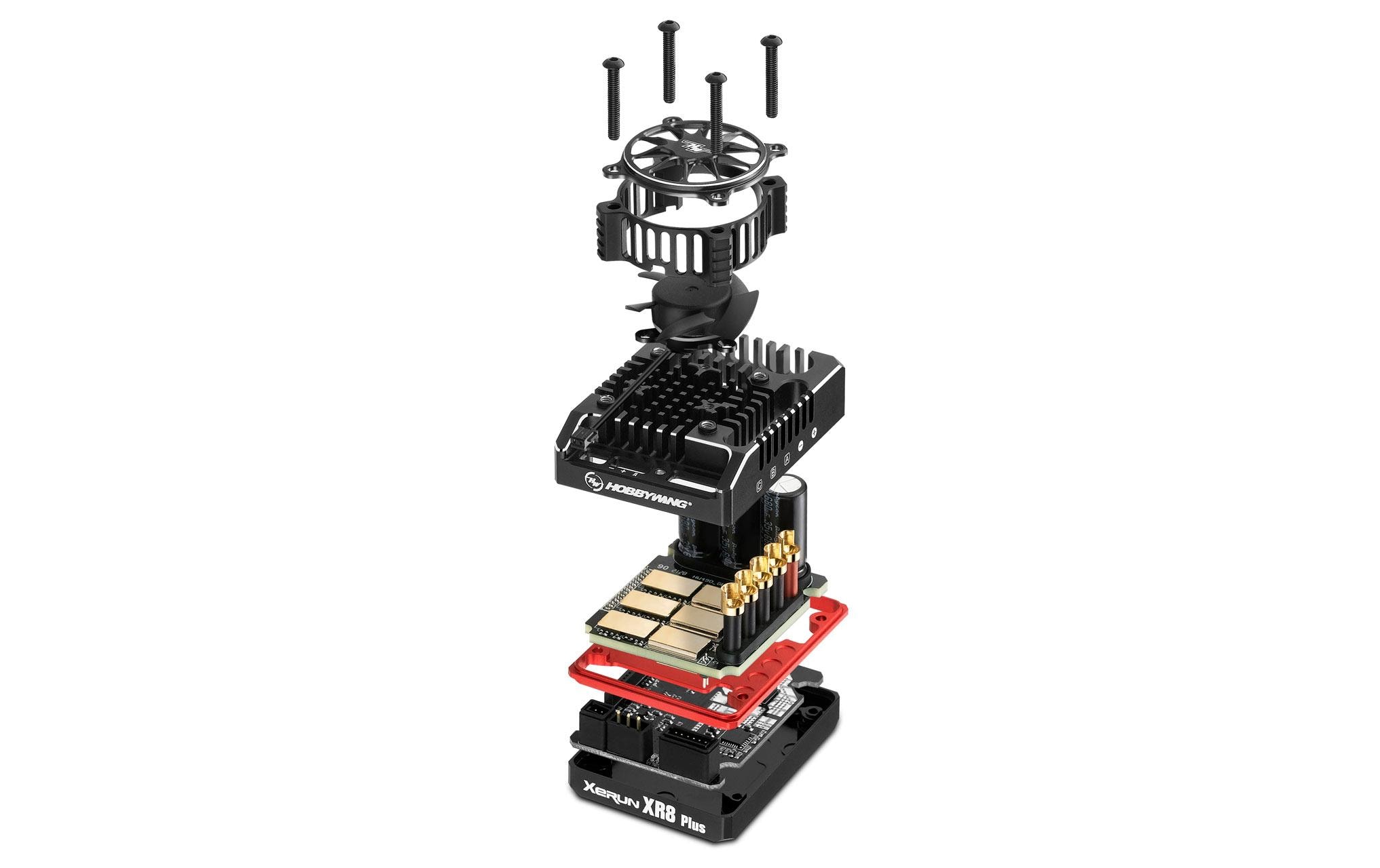 Brushless Regler Xerun XR8 Plus G2S 200A, 2-6S<br>Brushless Sensored / Sensorless ESC für Modelle im Massstab 1:8