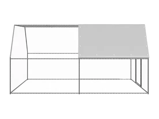 Poulailler 3x4x2 m acier galvanisé