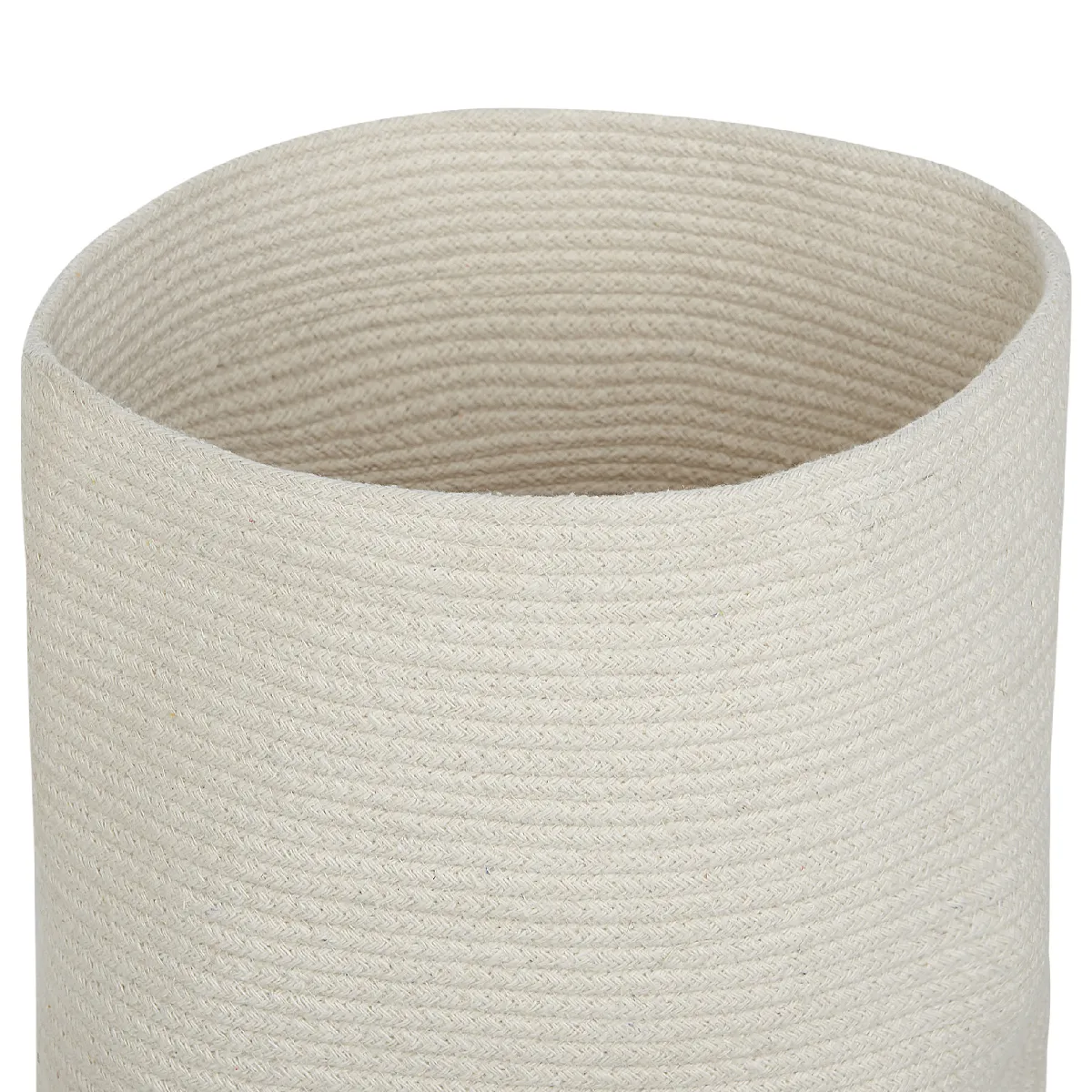 Beliani Panier SILOPI en coton blanc clair