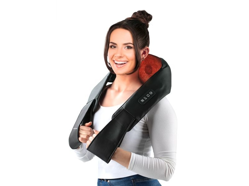 VITALmaxx Nacken-Massagekissen 12 V, Schwarz Shiatsu-Massagegerät