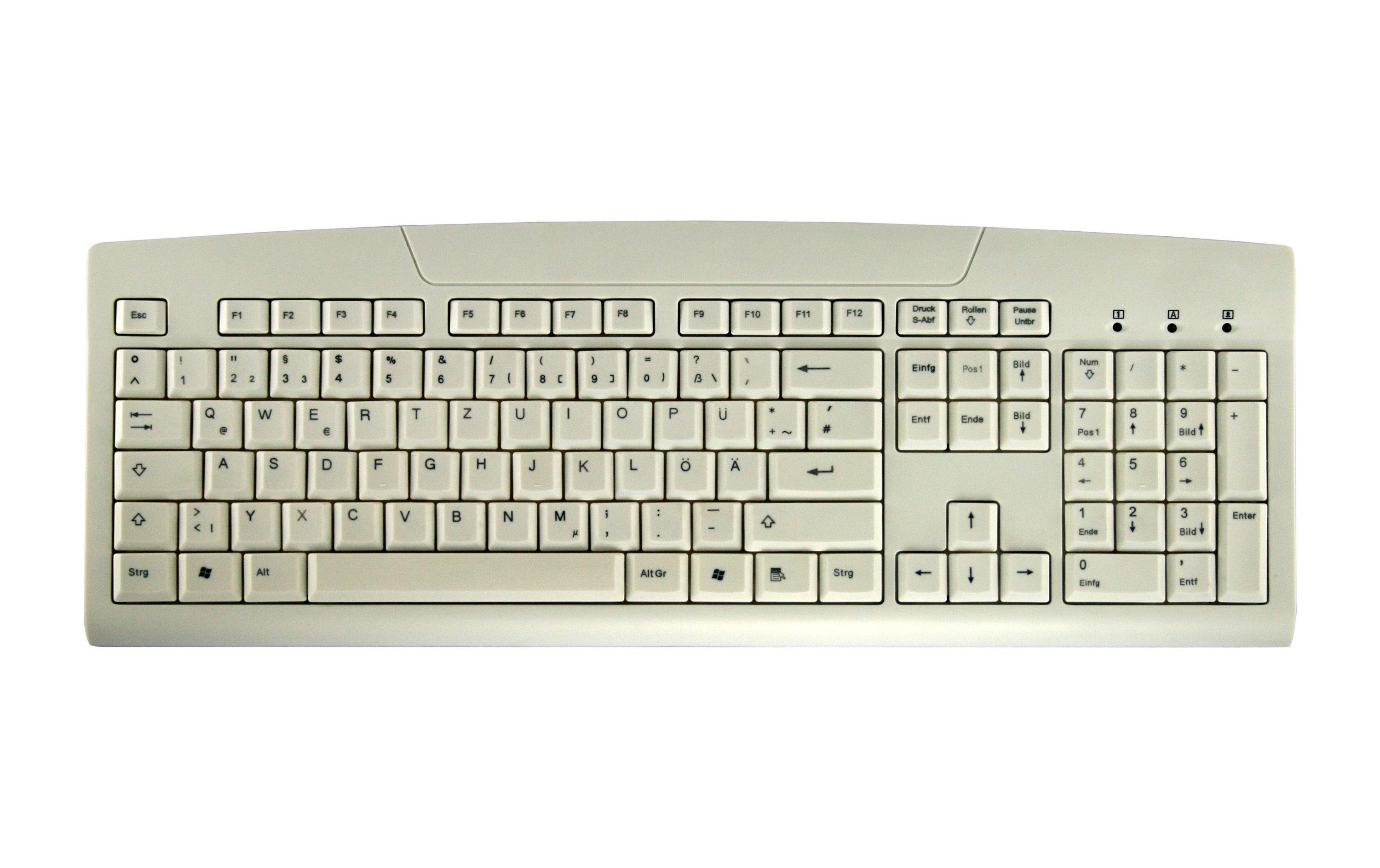 Tastatur AK-8000 WeissWaschbare Tastatur