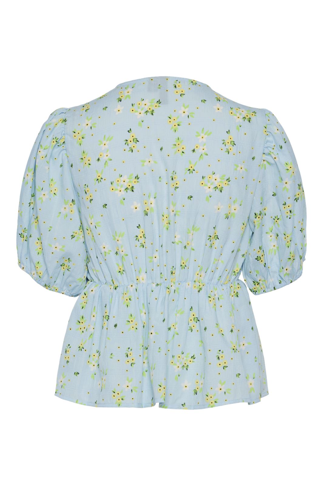 Pieces Pcstella Ss V-Neck Wrap Top 4625025 nantucket breeze white flower