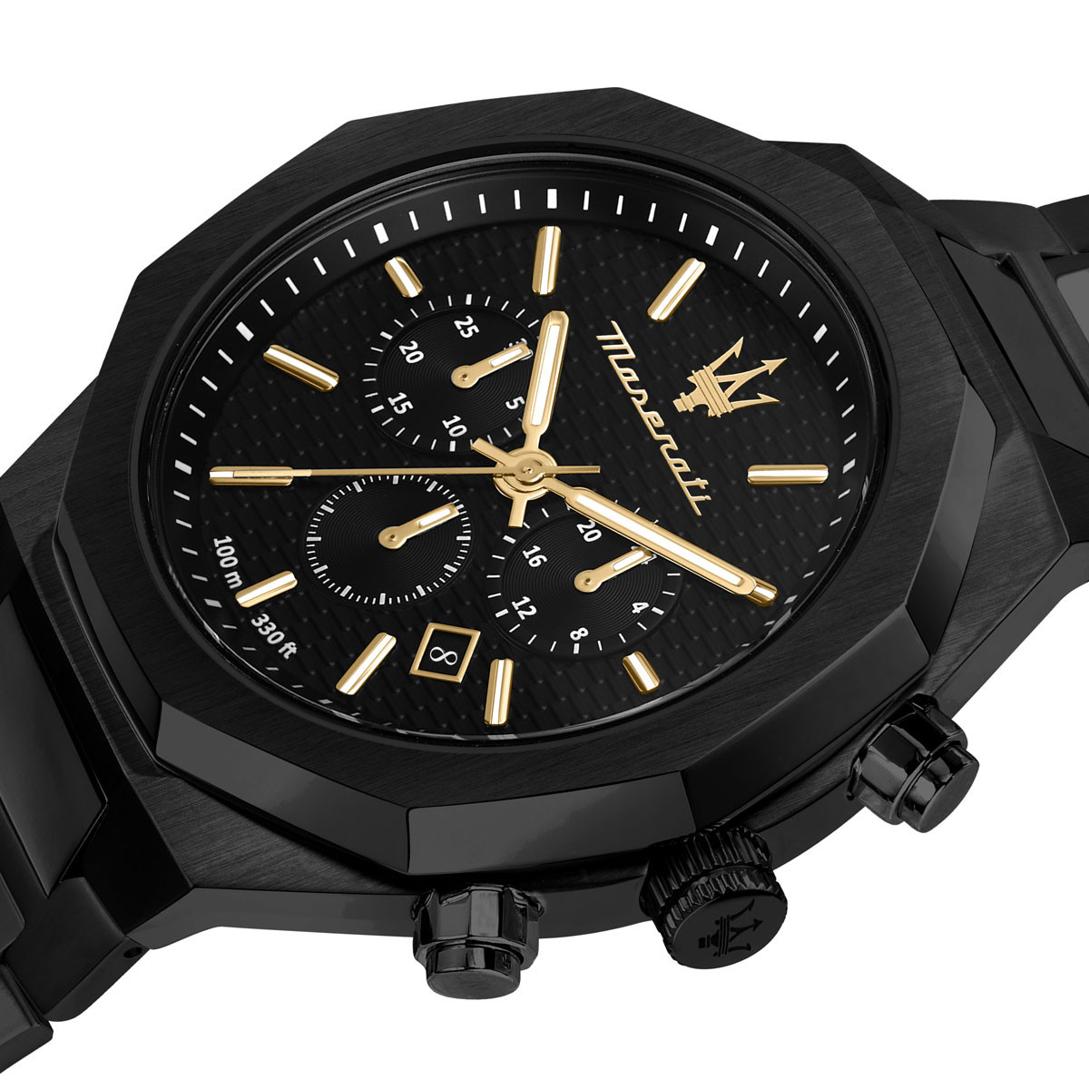 Montre MASERATI homme bracelet acier noir