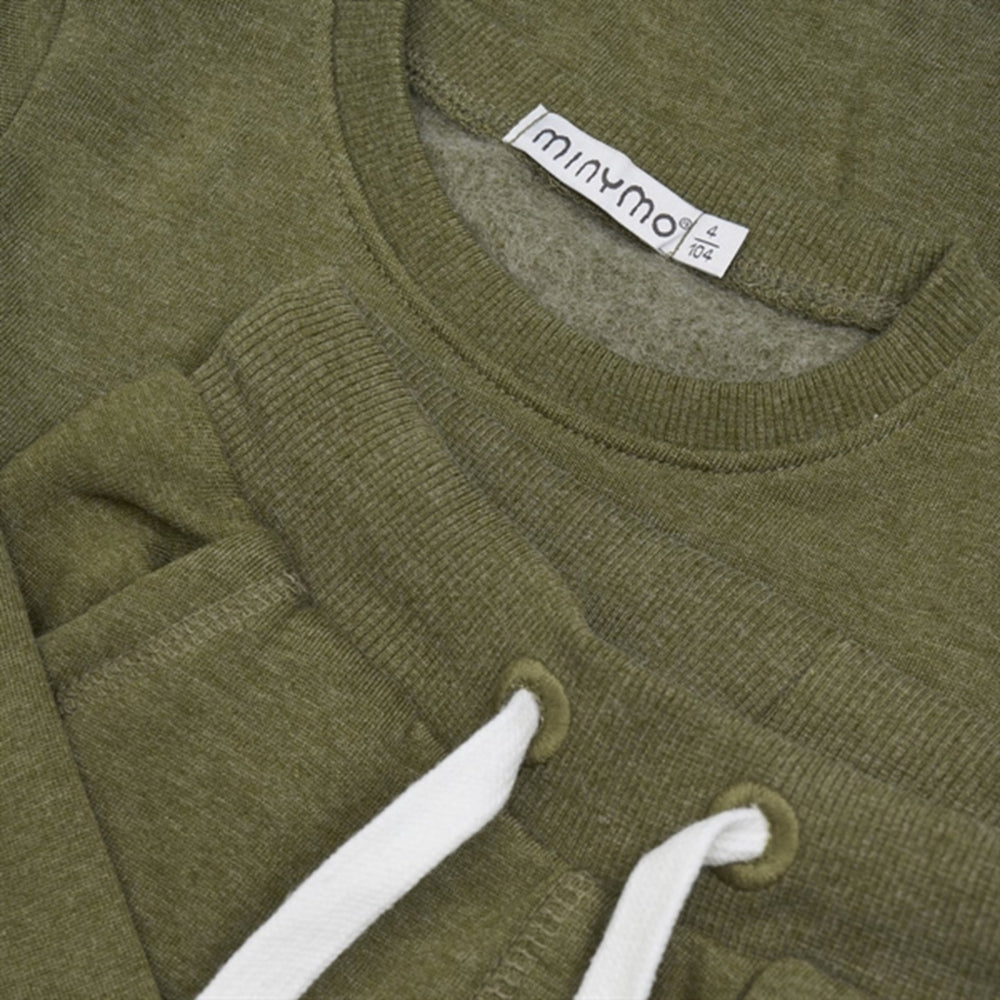 Køb Minymo Dark Olive Sweat Sæt 2-pak NOOS