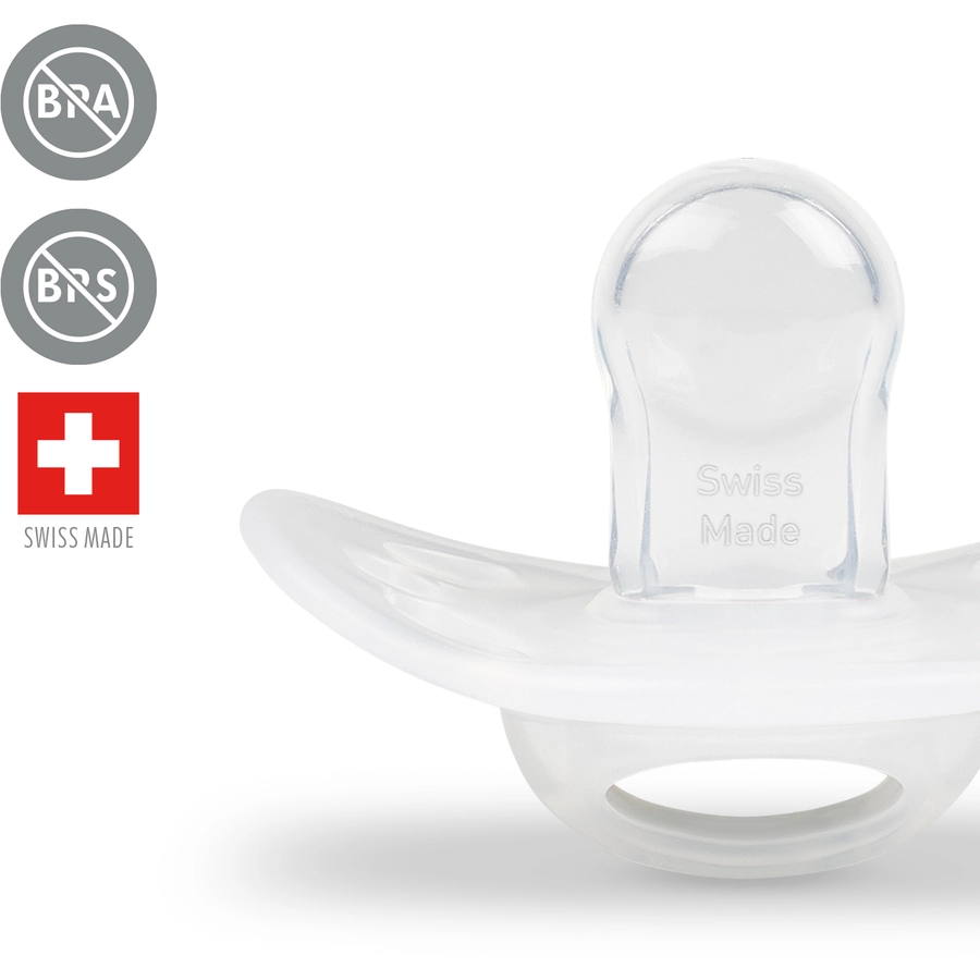 Medela Baby Schnuller New Born 0-2 Monate UNO transparent, 2 Stück