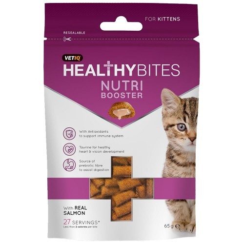 Nutribooster Petisco com sabor de salmão para gatinhos
