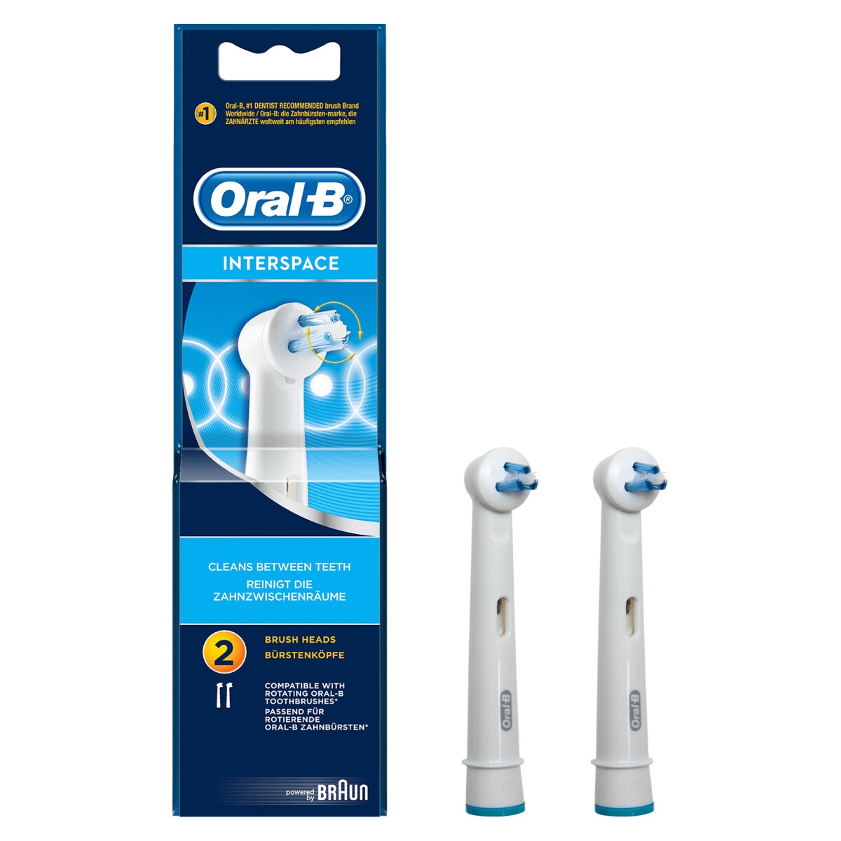 Oral-B Interspace Aufsteckbürsten, 2er Pack