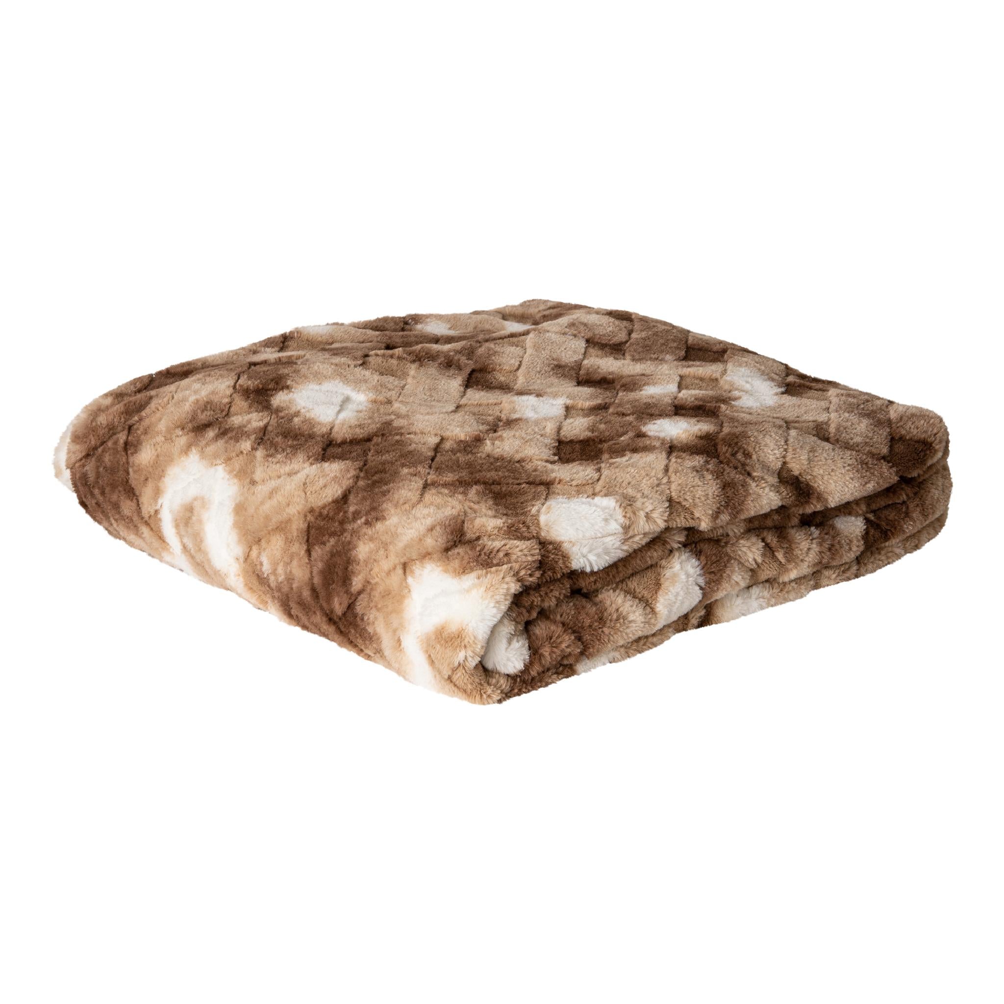 PTMD - Plaid Geraldine - Bruin - 220x240x2cm