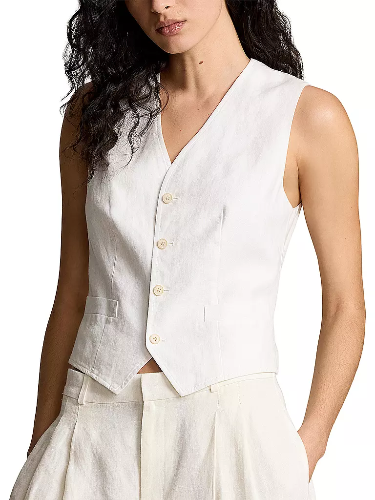 POLO RALPH LAUREN Leinengilet PAULINE weiss