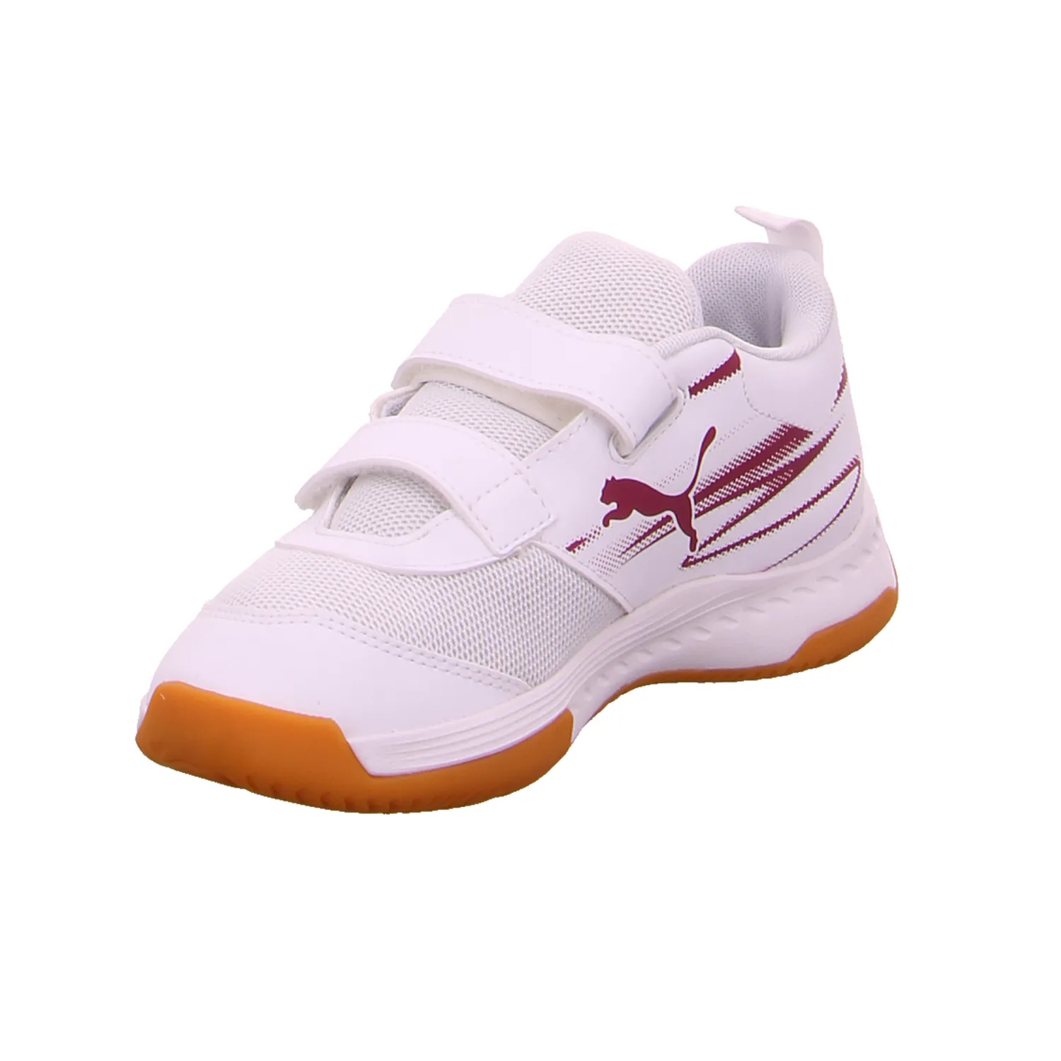 PUMA Kinder Indoor Weiss Synthetik