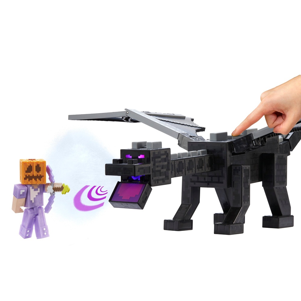 Minecraft Ultimate Enderdrache und Steve-Figur