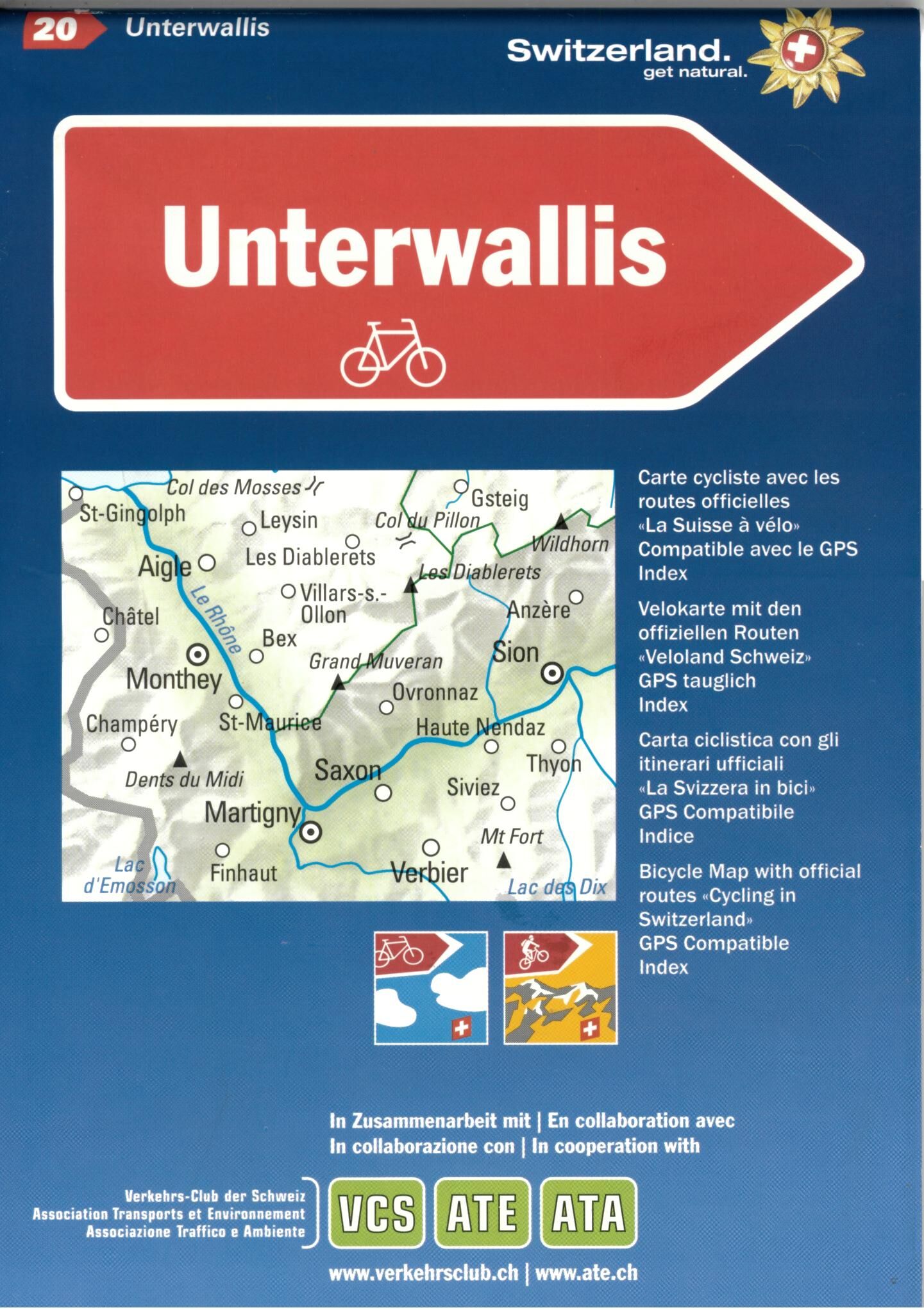 KUMMERLY - BAS VALAIS 1 60 000 CYCLO