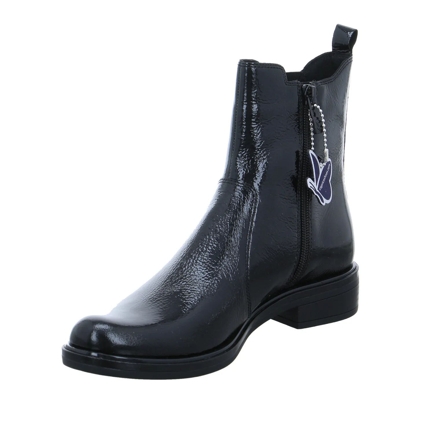 CAPRICE Boot Schwarz Leder