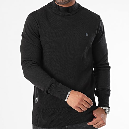 Pull Col Montant Premium Core D21932-B692 Noir