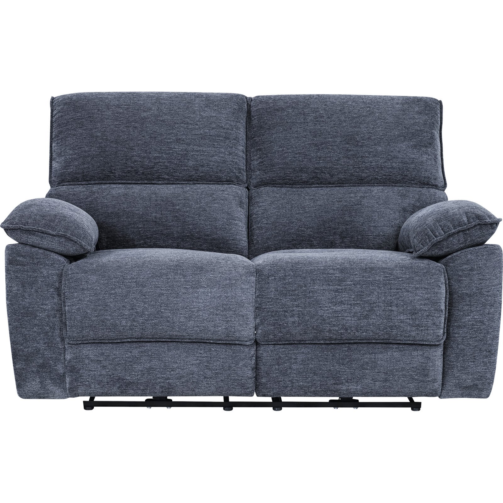 2er-Sofa Loris Stoff dunkelgrau, Relaxfunktion