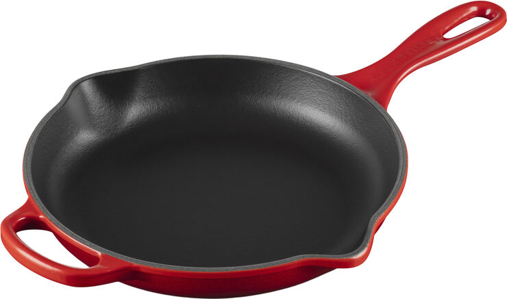 Le Creuset Stegepande i støbejern 23cm Cerise Støbejern