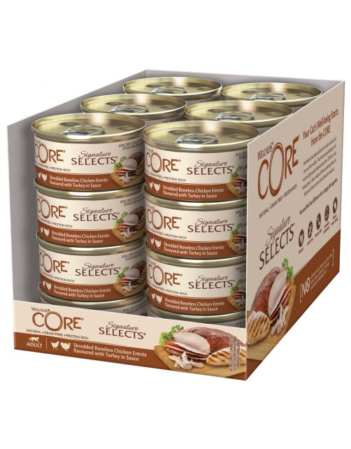 Wellness Core Signature Selects Shredded 79 g - Kattenvoer